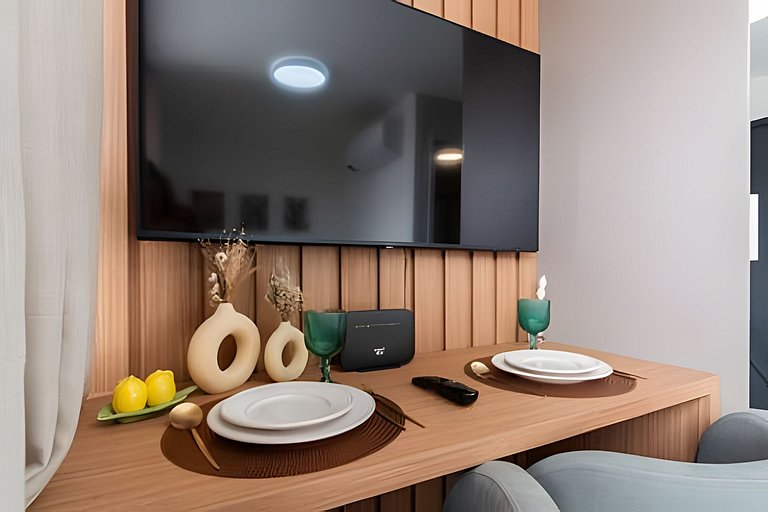 BHaus ON Brooklin - Studio Premium com Vista - Academia - La