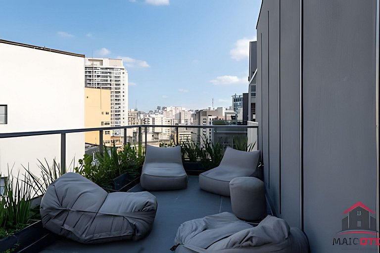 BHaus VN Consolação - Studio com Varanda - 14o andar - Condo
