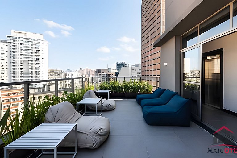 BHaus Centro São Paulo VN Consolação | Studio com Varanda |