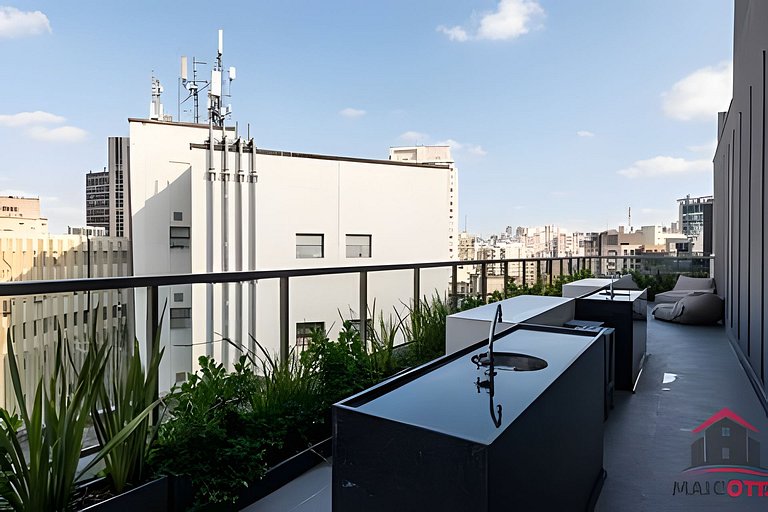 BHaus VN Consolação - Studio com Varanda - 14o andar - Condo
