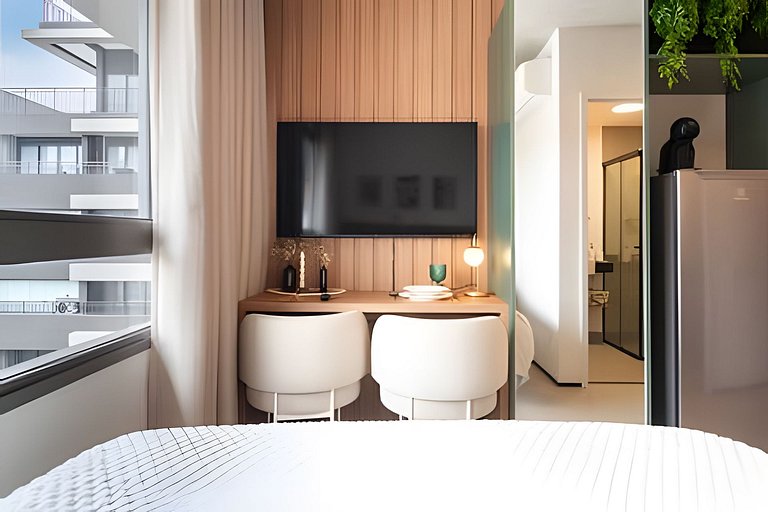 BHaus ON Brooklin - Studio Premium com Vista - Academia - La