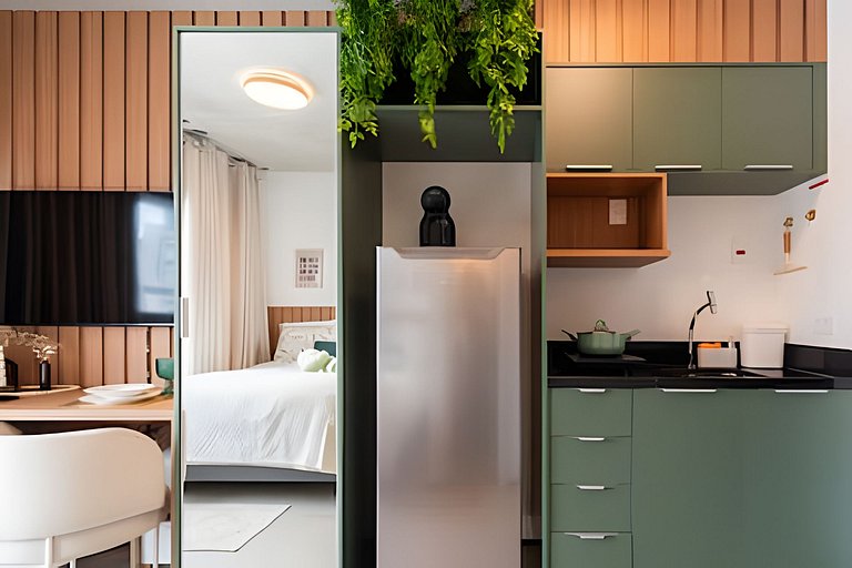 BHaus ON Brooklin - Studio Premium com Vista - Academia - La