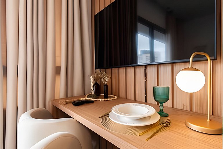 BHaus ON Brooklin - Studio Premium com Vista - Academia - La
