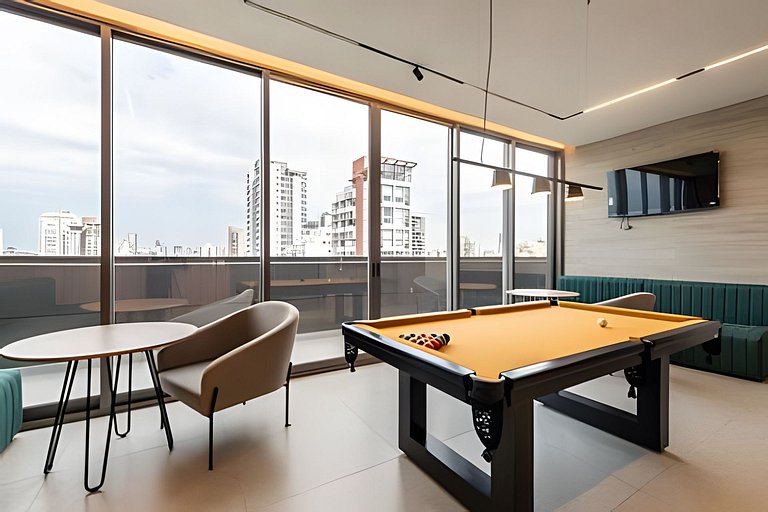 BHaus ON Brooklin - Studio Premium com Vista - Academia - La