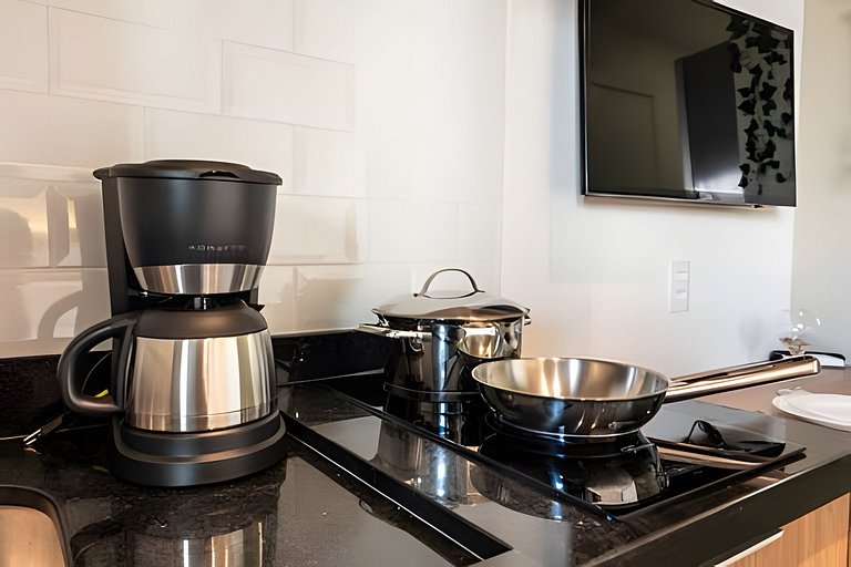 BHaus Brooklin On Florida | Studio Premium com Varanda | 5o