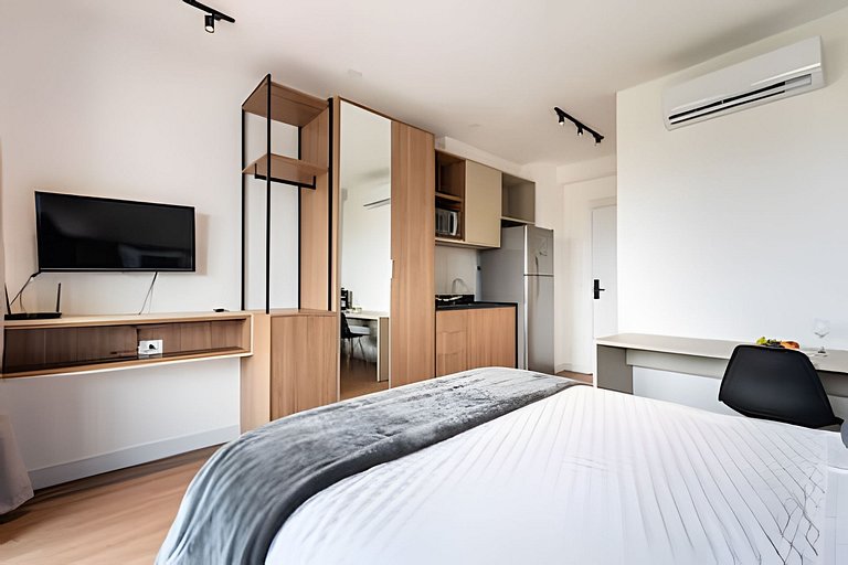 BHaus On Vila Olimpia - Studio com Varanda - Coworking - Aca