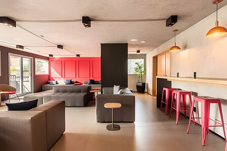BHaus On Vila Olimpia - Studio com Varanda - Coworking - Aca