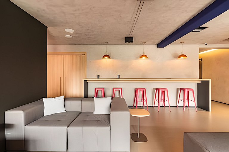 BHaus On Vila Olimpia - Studio com Varanda - Coworking - Aca