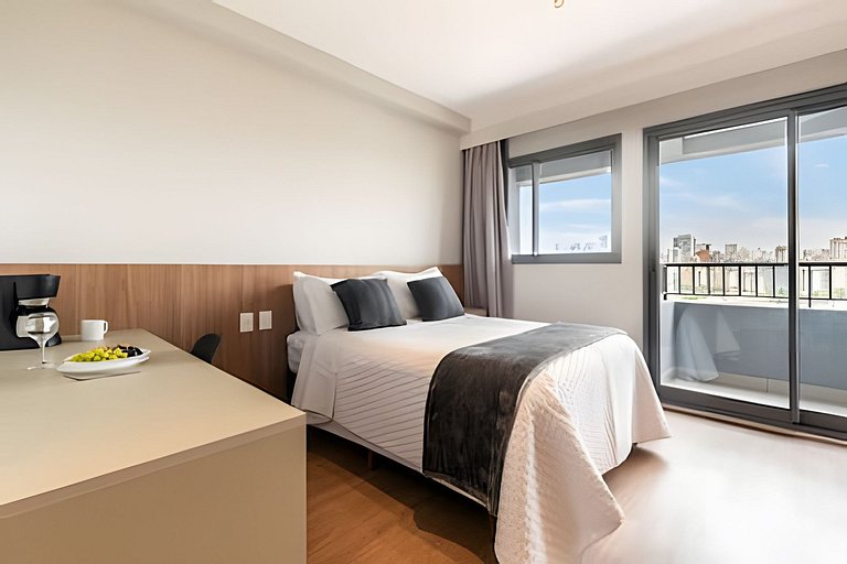 BHaus On Vila Olimpia - Studio com Varanda - Coworking - Aca