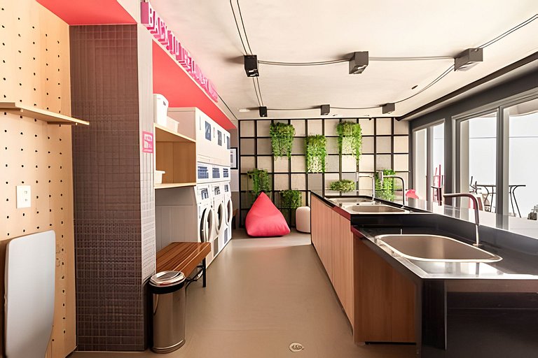 BHaus On Vila Olimpia - Studio com Varanda - Coworking - Aca