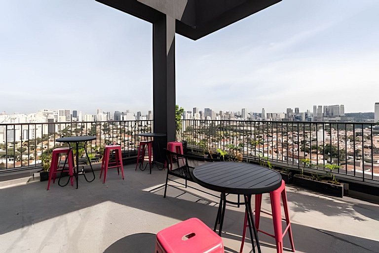 BHaus On Vila Olimpia - Studio com Varanda - Coworking - Aca