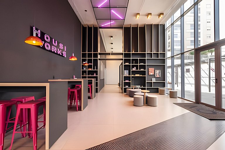 BHaus On Vila Olimpia - Studio com Varanda - Coworking - Aca