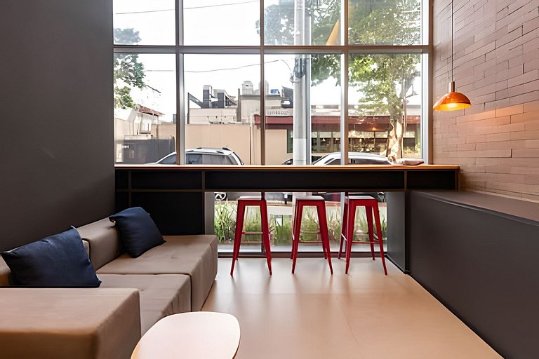 BHaus On Vila Olimpia - Studio com Varanda - Coworking - Aca