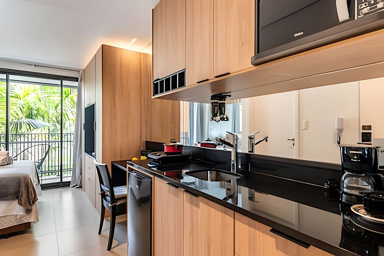 BHaus Vila Nova Conceição Pivo | Studio Premium com Varanda