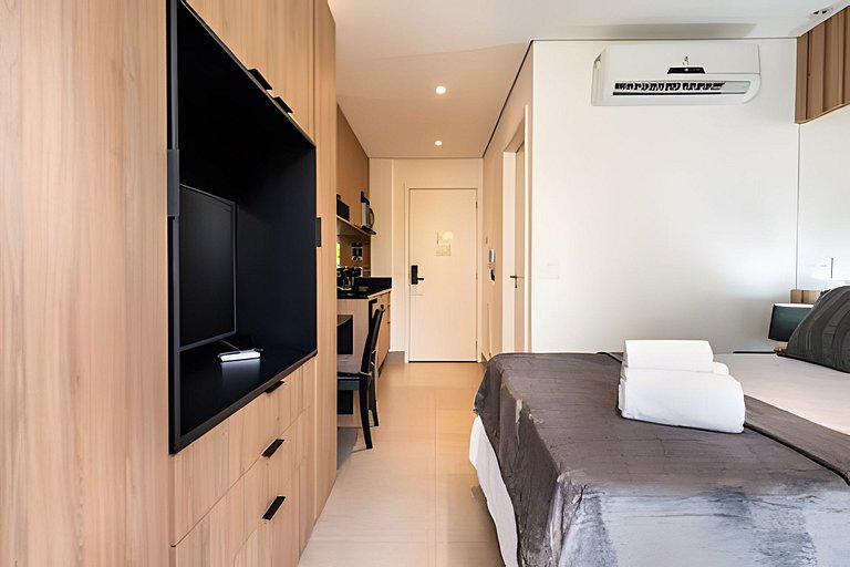 BHaus Vila Nova Conceição Pivo | Studio Premium com Varanda