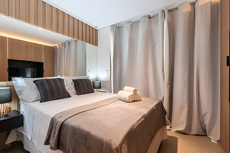 BHaus Vila Nova Conceição Pivo | Studio Premium com Varanda