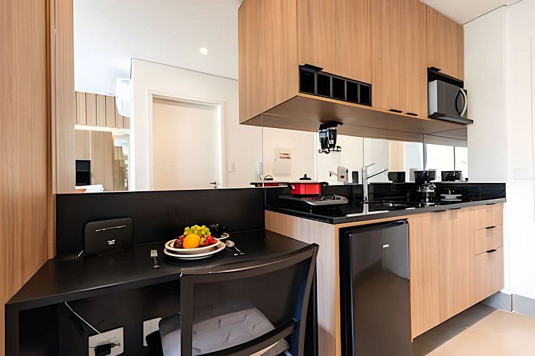 BHaus Vila Nova Conceição Pivo | Studio Premium com Varanda