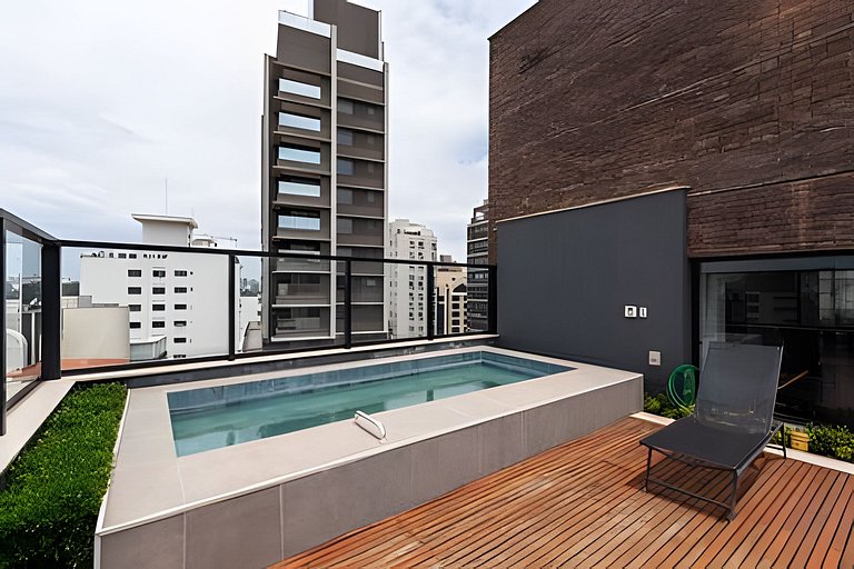 BHaus Vila Nova Conceição Pivo | Studio Premium com Varanda