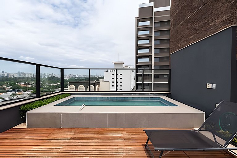 BHaus Vila Nova Conceição Pivo | Studio Premium com Varanda