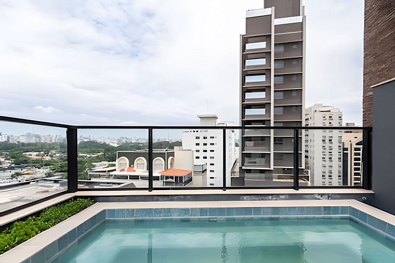 BHaus Vila Nova Conceição Pivo | Studio Premium com Varanda