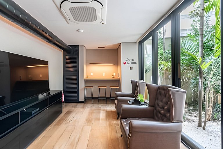 BHaus Vila Nova Conceição Pivo | Studio Premium com Varanda