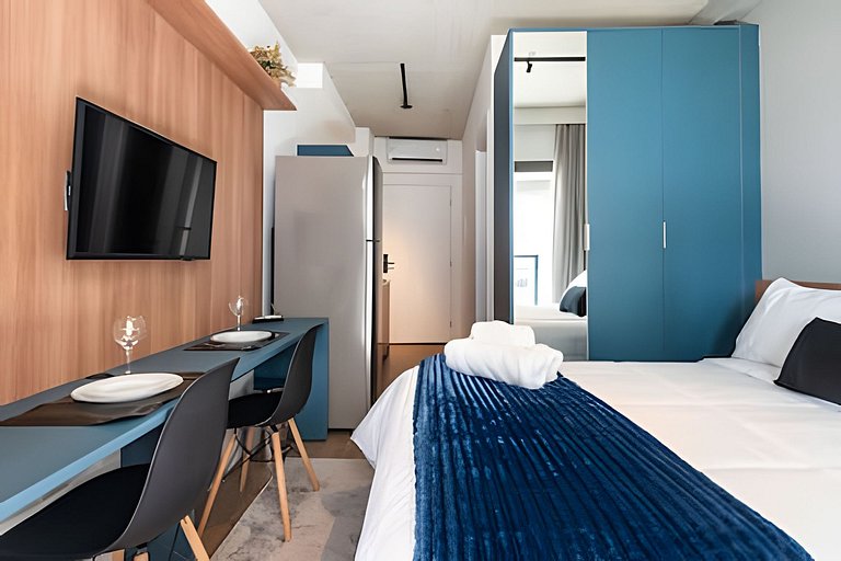 BHaus ON Vila Madalena | Studio Premium com Varanda | 6o and