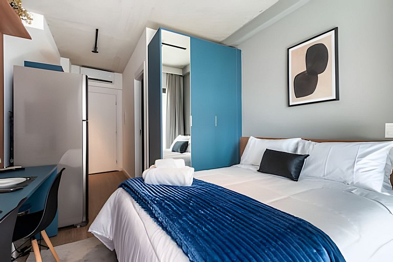 BHaus ON Vila Madalena | Studio Premium com Varanda | 6o and