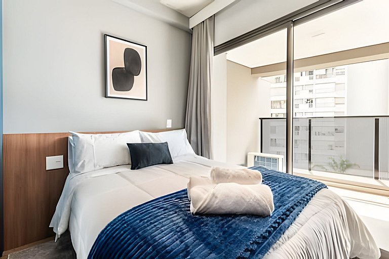 BHaus ON Vila Madalena | Studio Premium com Varanda | 6o and