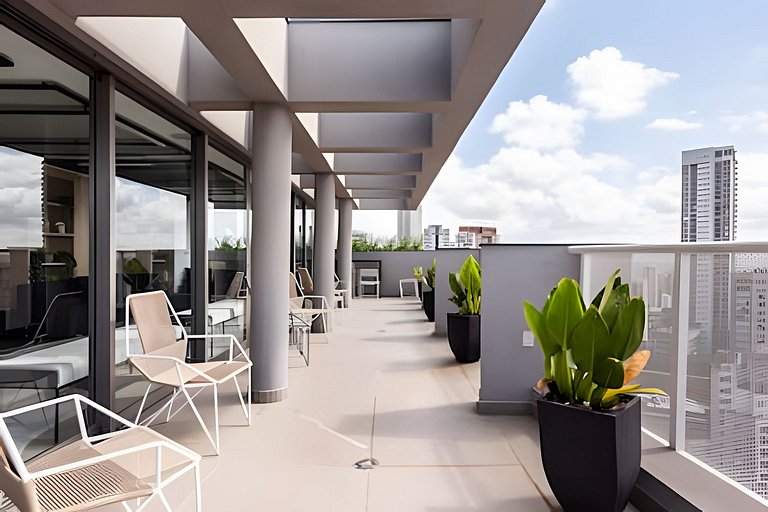 BHaus ON Vila Madalena | Studio Premium com Varanda | 6o and