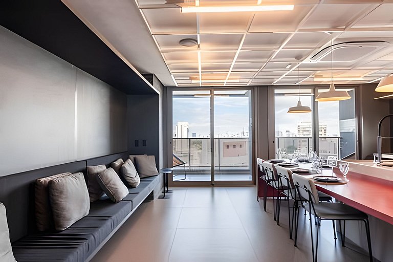 BHaus ON Vila Madalena | Studio Premium com Varanda | 6o and