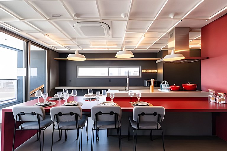 BHaus ON Vila Madalena | Studio Premium com Varanda | 6o and
