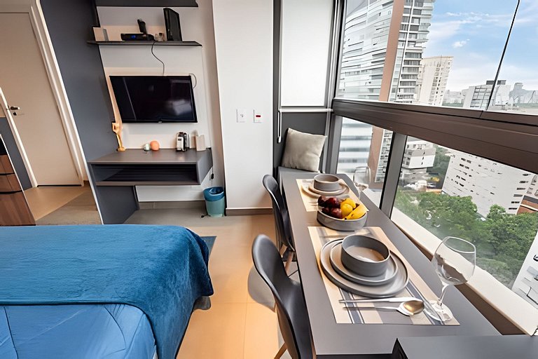 BHaus VN Oscar Freire - Studio compacto 20m2 - Vista Jardins