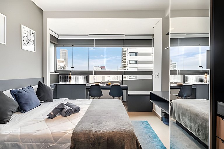 BHaus VN Oscar Freire | Studio compacto 20m2 | Vista Jardins