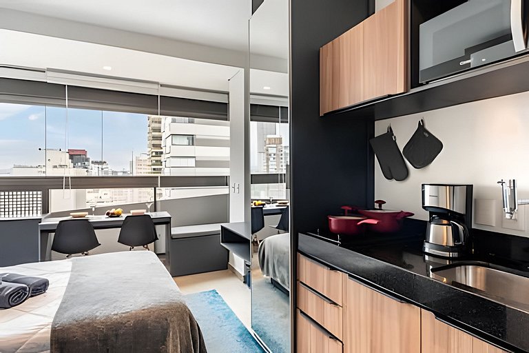 BHaus VN Oscar Freire | Studio compacto 20m2 | Vista Jardins