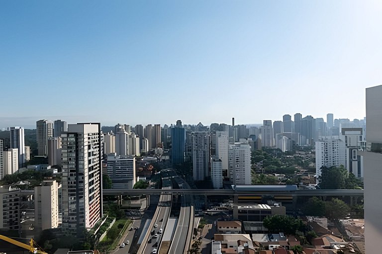 BHaus Brooklin On Florida | Studio Premium com Varanda | 8o