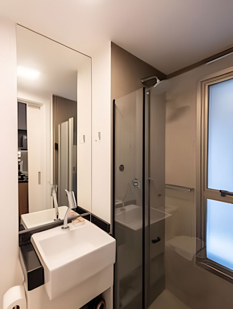 BHaus Jardins On Melo Alves | Studio Deluxe com Varanda | Li