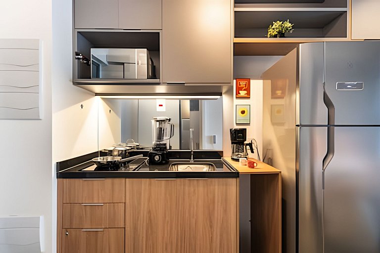 BHaus Jardins On Melo Alves | Studio Deluxe com Varanda | Li