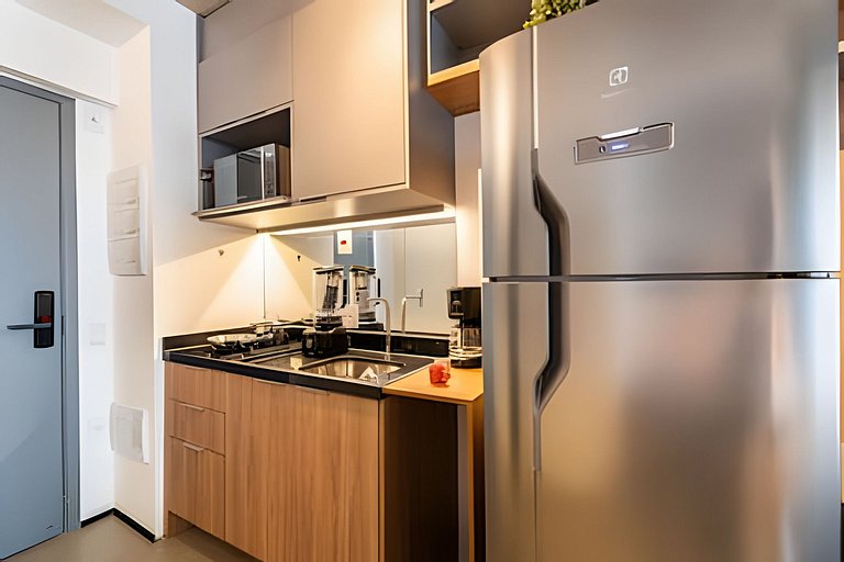 BHaus Jardins On Melo Alves | Studio Deluxe com Varanda | Li