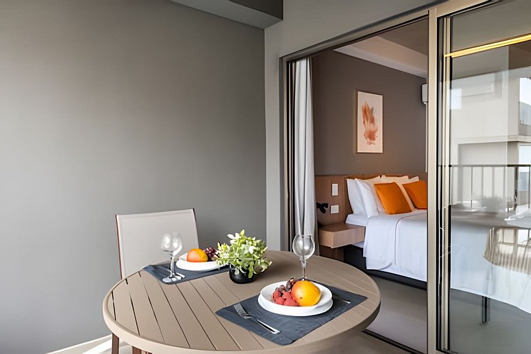 BHaus Jardins On Melo Alves | Studio Deluxe com Varanda | Li