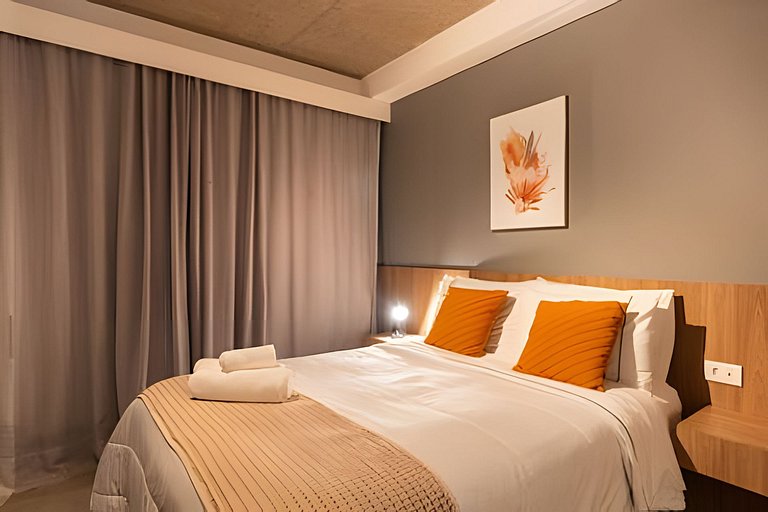BHaus Jardins On Melo Alves | Studio Deluxe com Varanda | Li