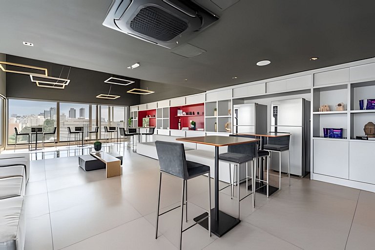 BHaus Jardins On Melo Alves | Studio Deluxe com Varanda | Li