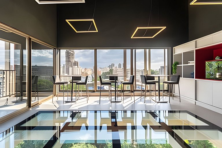 BHaus Jardins On Melo Alves | Studio Deluxe com Varanda | Li