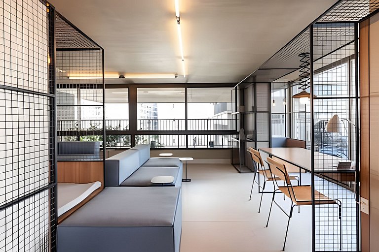 BHaus Jardins On Melo Alves | Studio Deluxe com Varanda | Li
