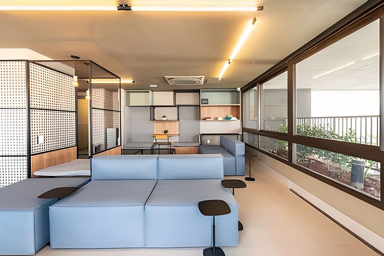BHaus Jardins On Melo Alves | Studio Deluxe com Varanda | Li