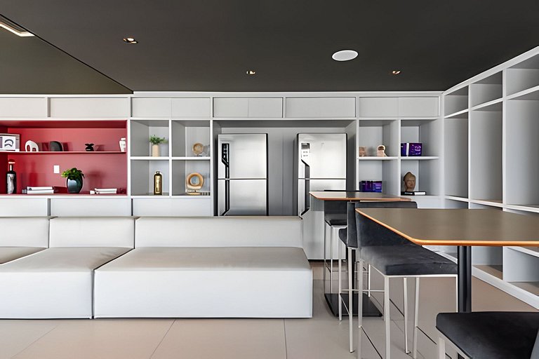 BHaus Jardins On Melo Alves | Studio Deluxe com Varanda | Li