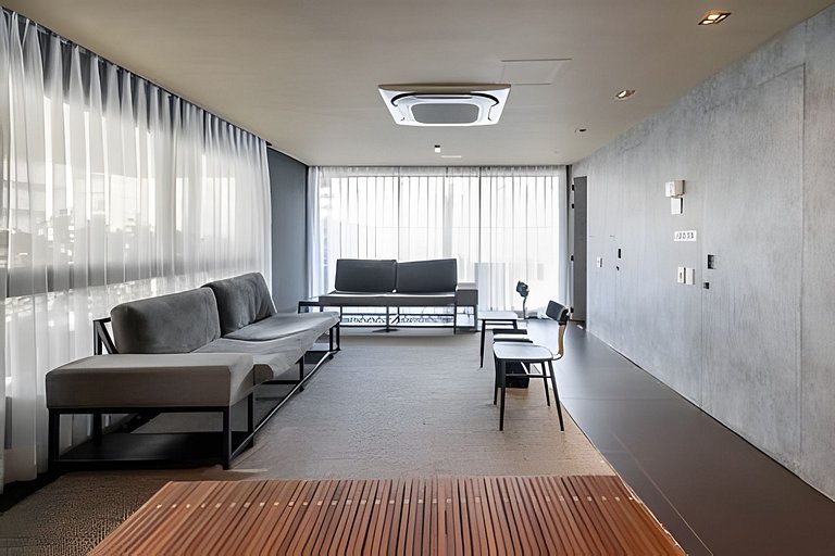 BHaus Jardins On Melo Alves | Studio Deluxe com Varanda | Li