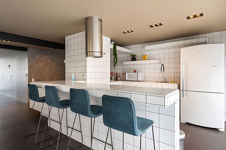 BHaus Jardins On Melo Alves | Studio Deluxe com Varanda | Li