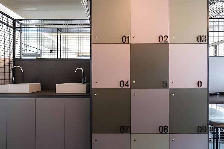 BHaus Jardins On Melo Alves | Studio Deluxe com Varanda | Li