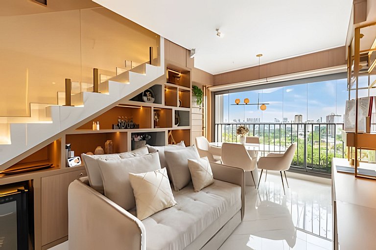 BHaus Loft Duplex Moema | Vista Incrível | 4U