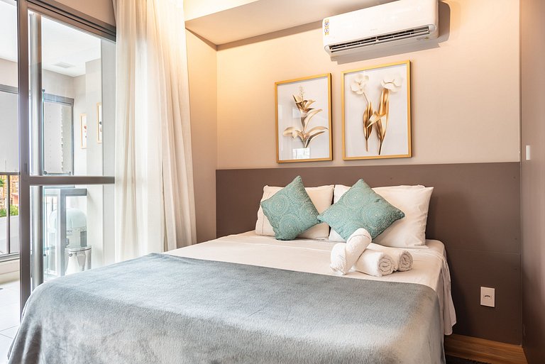 BHaus Brooklin Atmosfera | Apartamento Deluxe com Varanda |